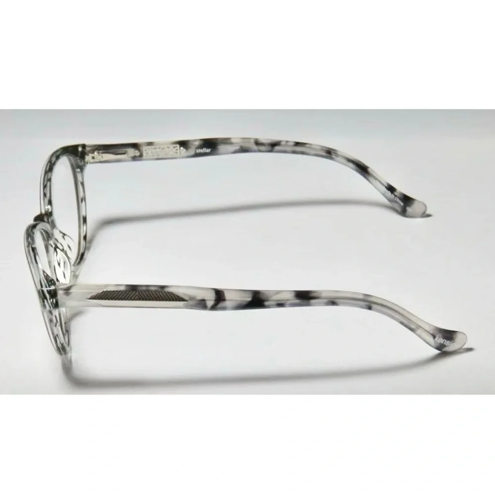 KENSIE “Stellar” Frames Cateye Black/Gray Granite Eyeglasses Demo 51-15-135 NWT